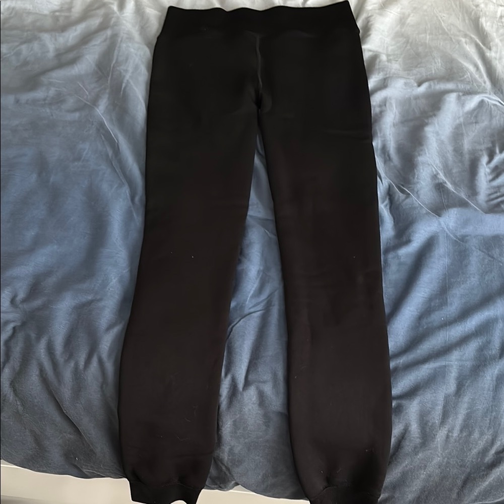 Black fleece lined leggings